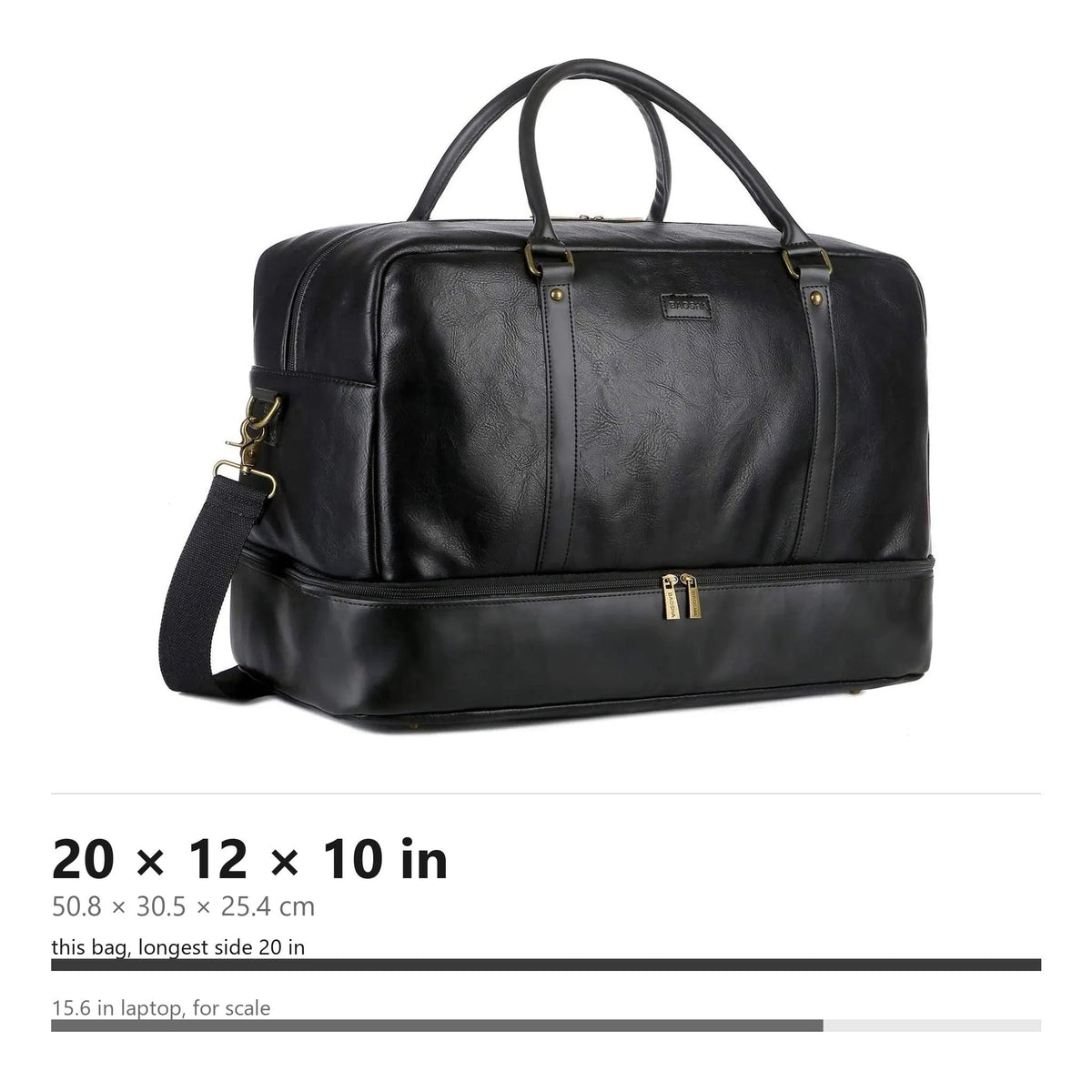 Men's Vegan Leather Duffel Bag – Professional Utility Carry