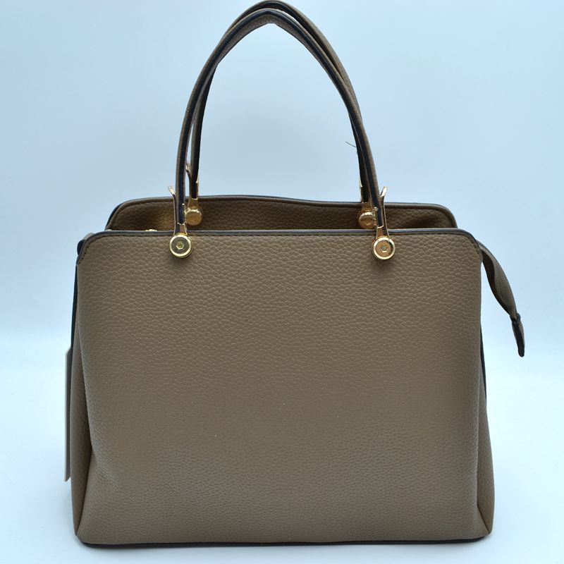 Women's Textured Faux Leather Top Handle Tote Bag