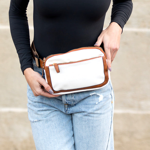 Presly vegansk læder Everywhere Sling Crossbody bælte hoftetaske bæltetaske