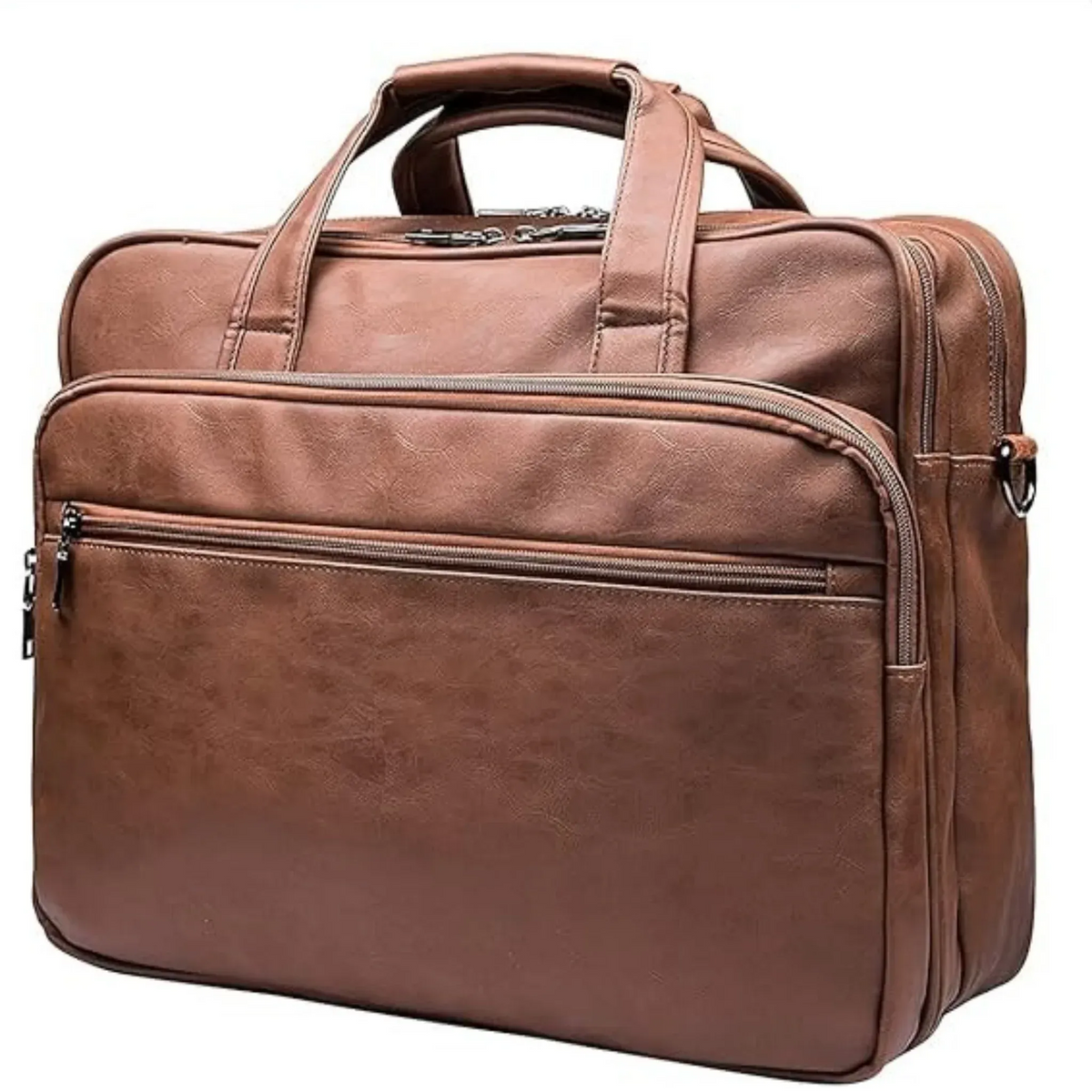 Men's Vegan Leather Messenger Bag – Modern Work Carry