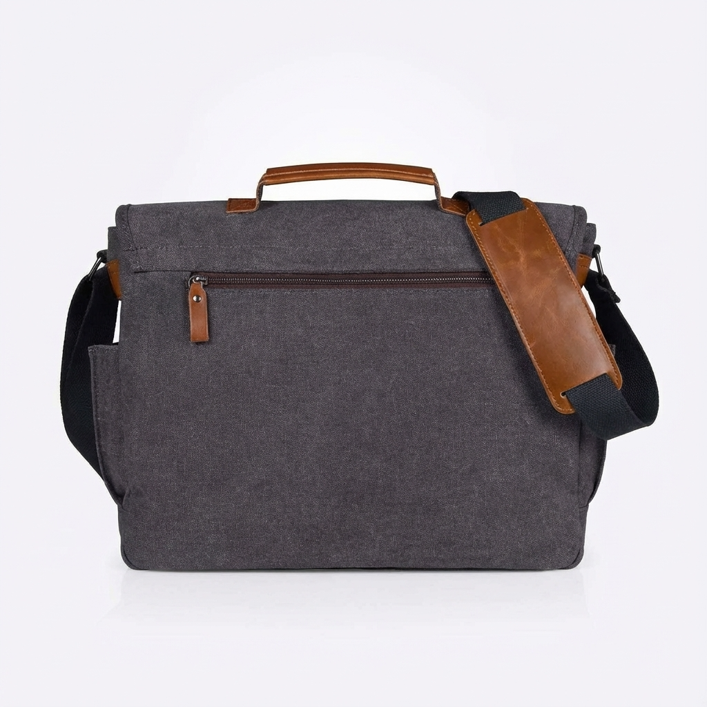 Men's Canvas Messenger Bag – Large Format Commuter Carry