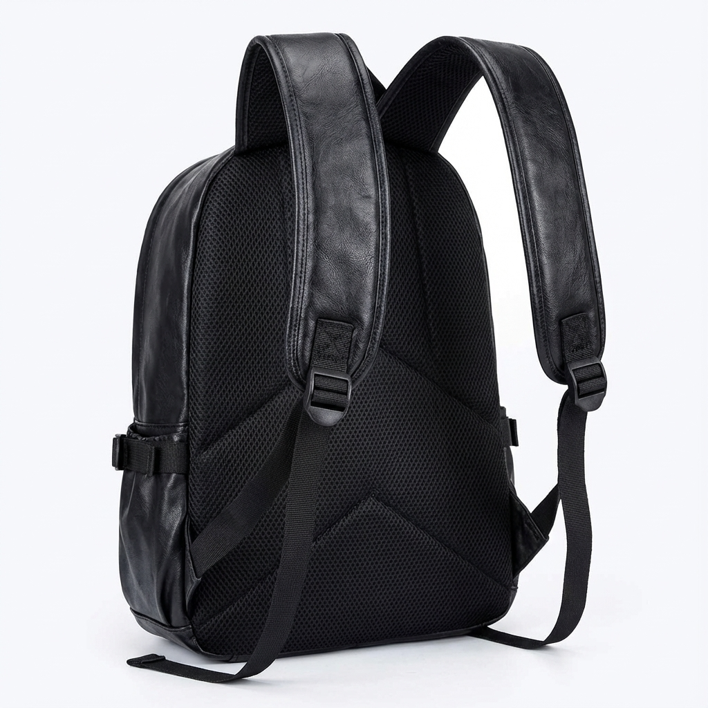 Men's Vegan Leather Backpack – Modern Work Carry
