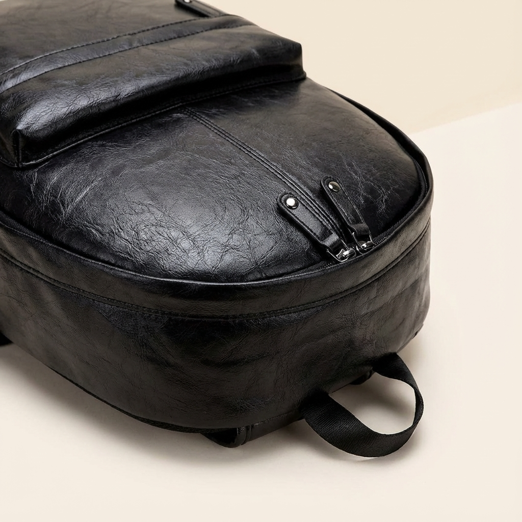 Men's Vegan Leather Backpack – Modern Work Carry