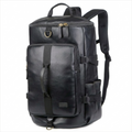 Men's Vegan Leather Duffel Bag – Convertible 40L Travel