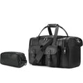 Men’s Vegan Leather Duffel Bag – With Toiletry Set