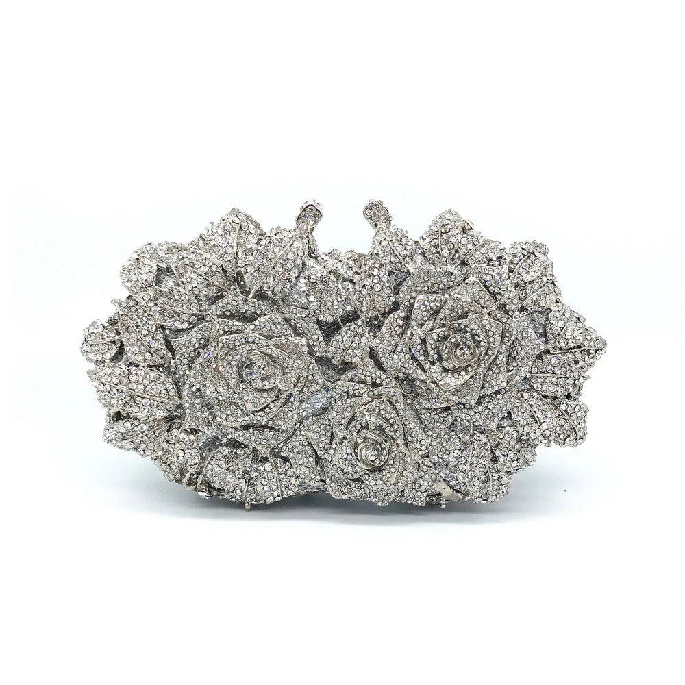 New Design Ladies Hand Bags Wedding Diamond Clutch Purse for Women Luxury Handmade Full Rhinestones Clutch Bags Evening Bags