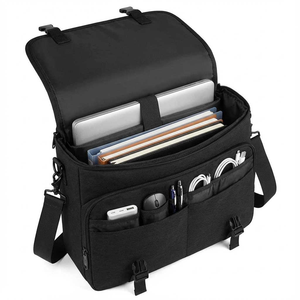 Men's Nylon Messenger Bag – Executive Commuter Carry