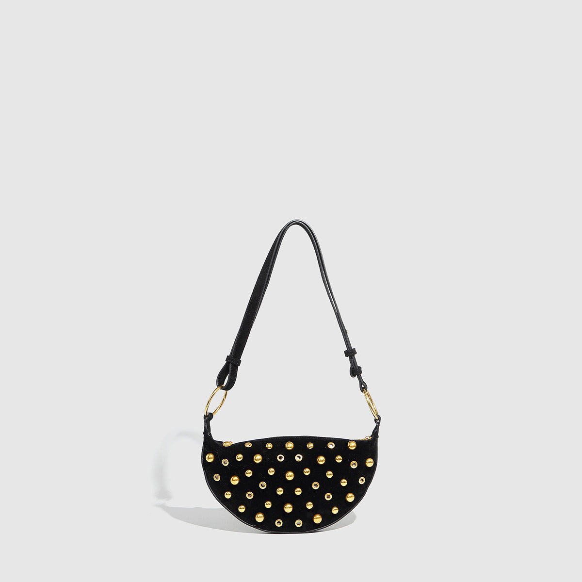Motorcykel retro skuldertaske punk nitte nitte crossbody taske dametaske