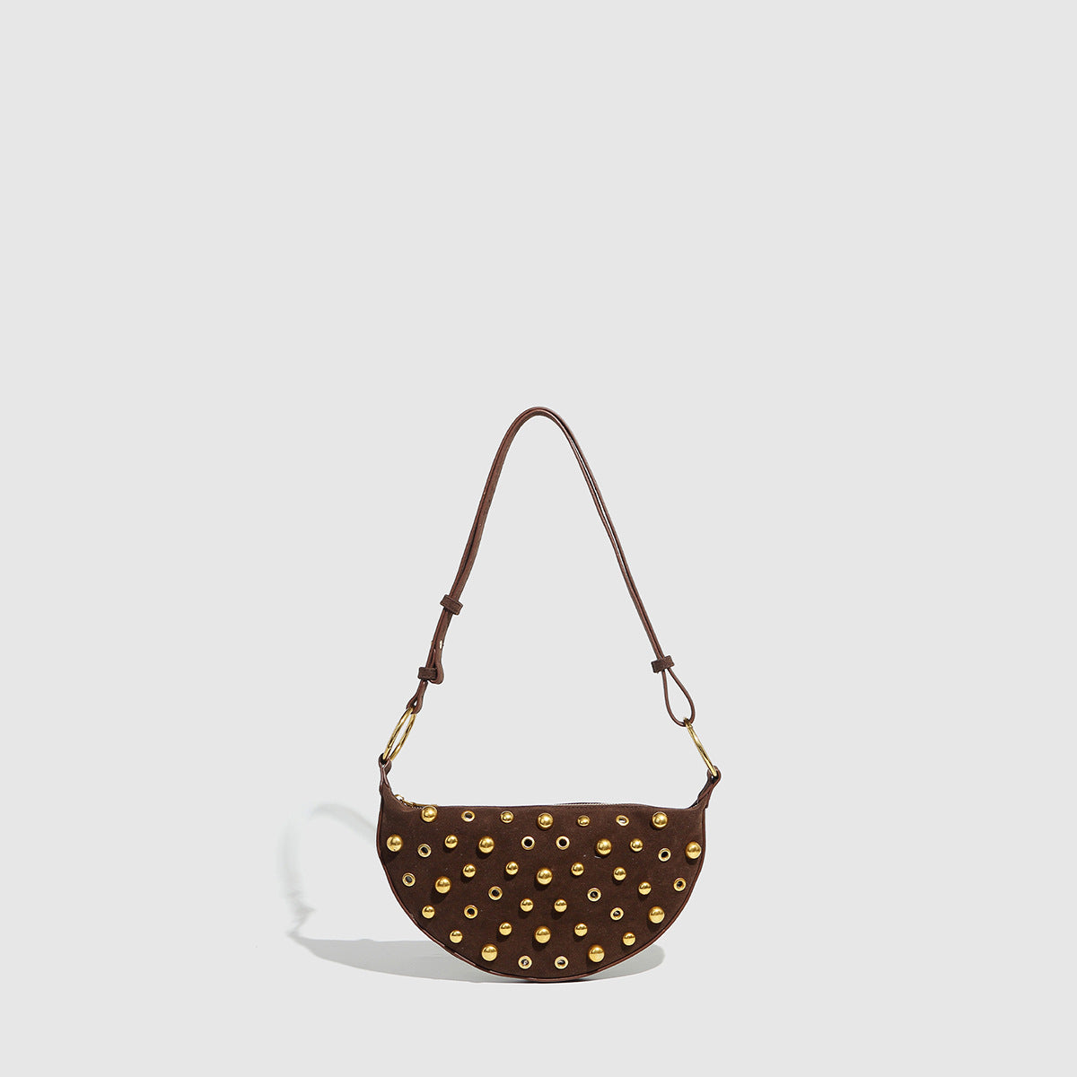 Motorcykel retro skuldertaske punk nitte nitte crossbody taske dametaske