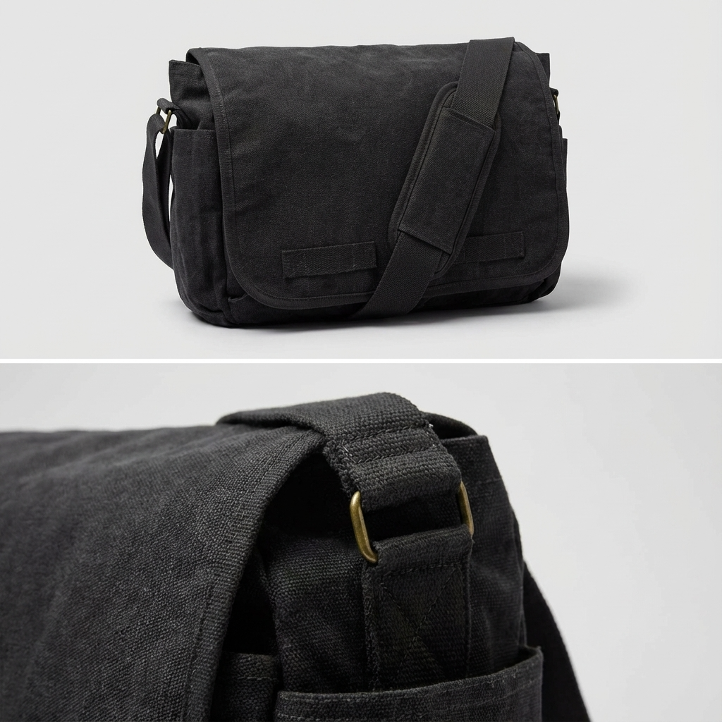 Men's Canvas Messenger Bag – Daily Commuter Carry