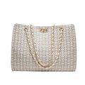 حقيبة كتف بسلسلة من الجلد الصناعي من تصميم مصمم مشهور/حقائب كروس بودي بجودة عالية وسعة كبيرة للسيدات والفتيات