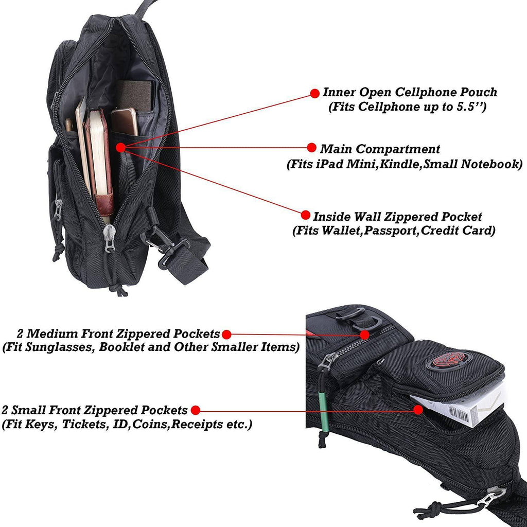 Herre Nylon Sling Bag – Ultralet Urban Transport