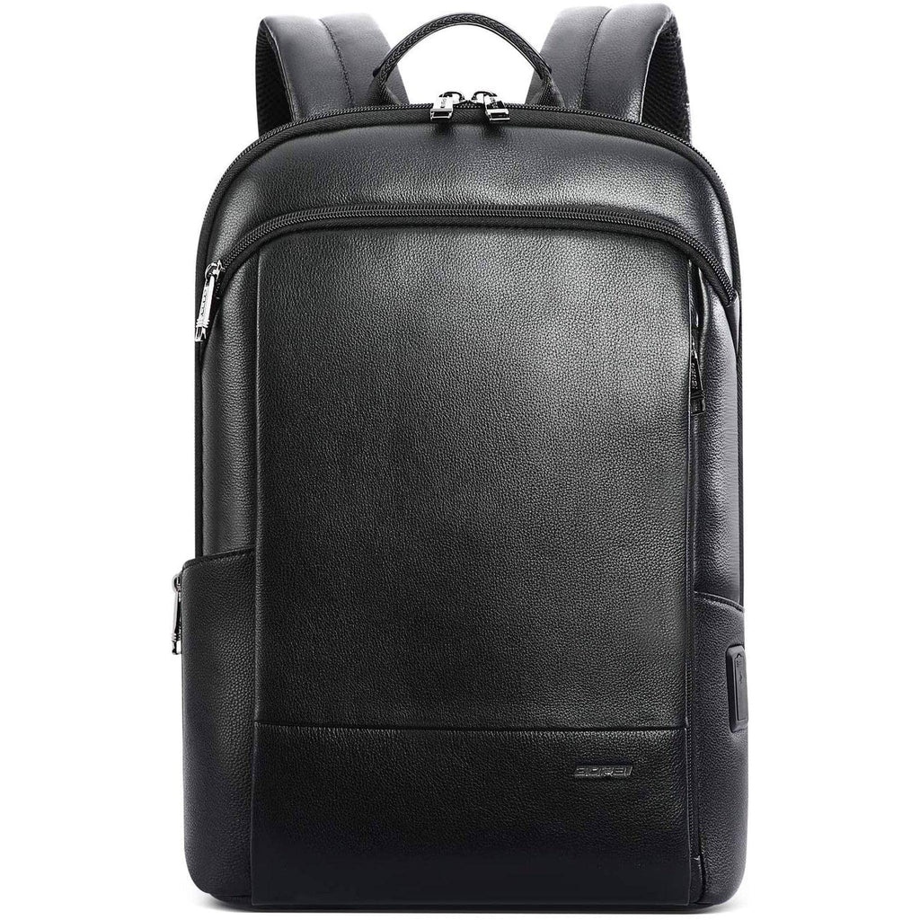 Men's Genuine Leather Backpack – Professional Laptop Carry