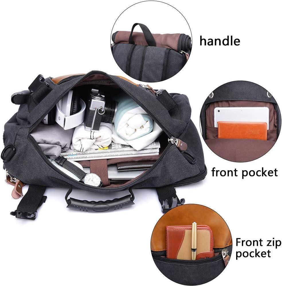 Men's Canvas Backpack – Convertible Work Carry