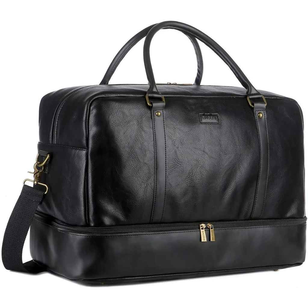 Men's Vegan Leather Duffel Bag – Professional Utility Carry