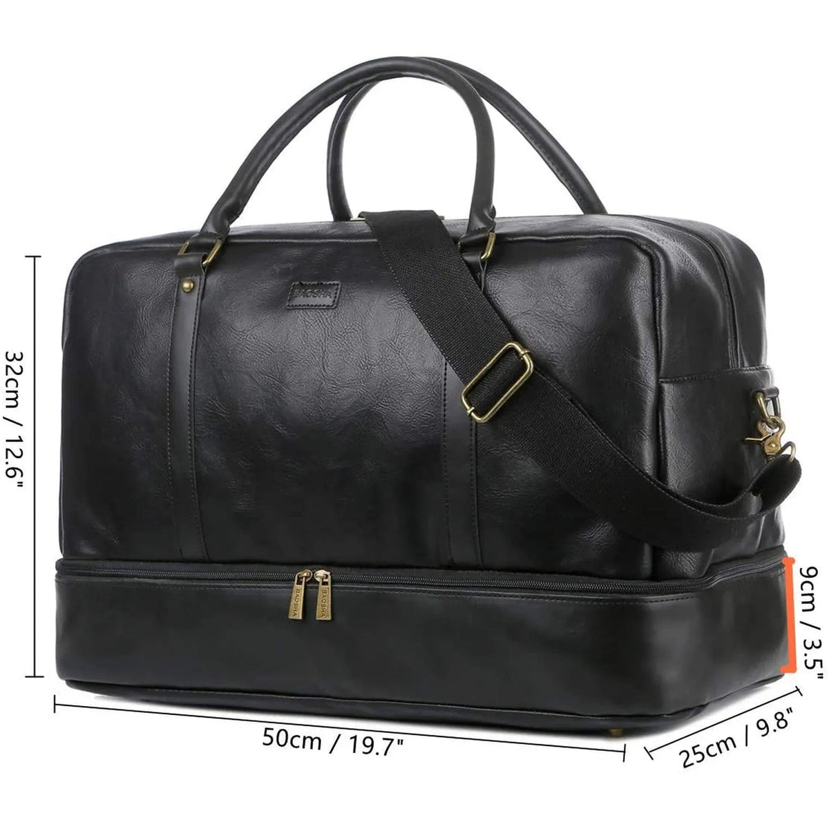 Men's Vegan Leather Duffel Bag – Professional Utility Carry